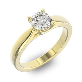 Помолвочное кольцо 1 бриллиантом 0,70 ct 4/5 из желтого золота 585°, артикул R-D38231-1