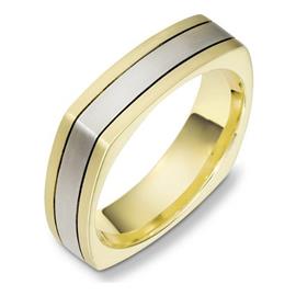 Эксклюзивное обручальное кольцо из золота 585 пробы, артикул R-C3317