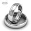 Обручальное кольцо классическое из белого золота, ширина 5 мм, комфортная посадка, артикул R-W555W, цена 29 200,00 ₽