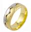 Дизайнерское  обручальное кольцо белое желтое золото, артикул R-A2261, цена 27 706,00 ₽