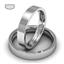 Обручальное кольцо классическое из белого золота, ширина 4 мм, комфортная посадка, артикул R-W745W, цена 25 500,00 ₽
