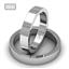 Обручальное кольцо классическое из белого золота, ширина 4 мм, артикул R-W145W, цена 28 000,00 ₽