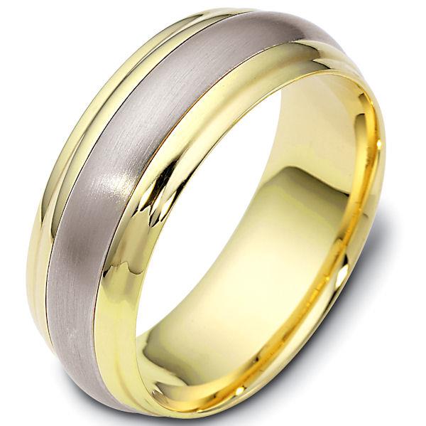 Современные обручальные кольца из белого золота