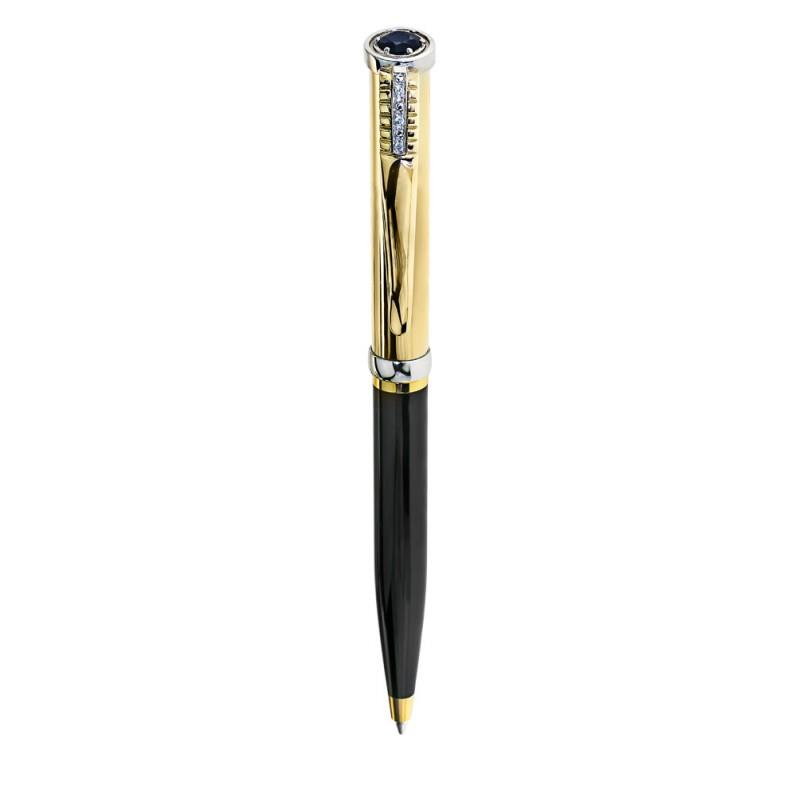 Подарочная ручка из желтого и белого золота 585 пробы с 1 бриллиантом , артикул R-r200-6