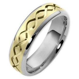 Эксклюзивное обручальное кольцо из золота 585 пробы, артикул R-050091/001