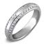 Обручальное кольцо из белого золота 750 пробы с бриллиантами, артикул R-6016, цена 0,00 ₽
