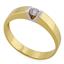 Помолвочное кольцо  с 1 бриллиантом 0,12 ct 4/5 из желтого и белого золота, артикул R-TRN04204-06, цена 22 100,00 ₽