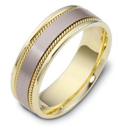 Эксклюзивное обручальное кольцо из золота 585 пробы, артикул R-H1055