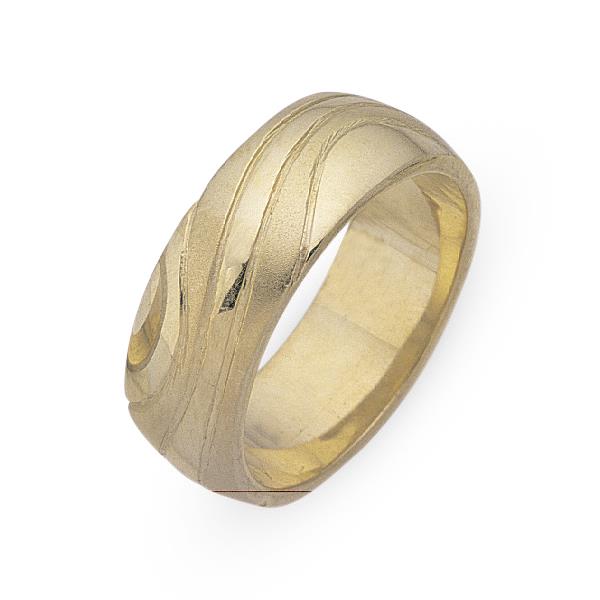 Обручальное кольцо из желтого золота 585 пробы, артикул R-СЕ019
