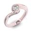 Помолвочное кольцо 1 бриллиантом 0,5 ct 4/5 из розового золота 585°, артикул R-D38248-3, цена 236 693,44 ₽