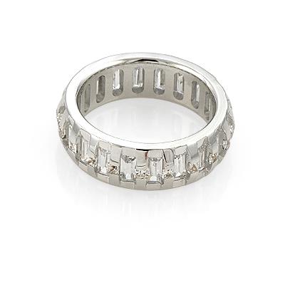 Эксклюзивное обручальное кольцо с бриллиантами из золота 585 пробы, артикул R-В4192