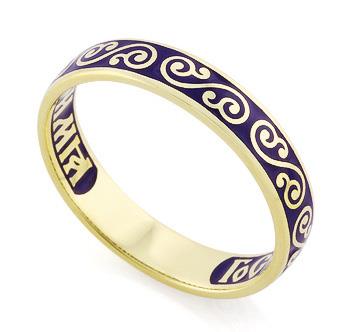 Венчальное кольцо с молитвой, артикул R-КЗЭ0501