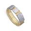 Обручальное кольцо из двухцветного золота 585 пробы, артикул R-СЕ002, цена 31 428,00 ₽