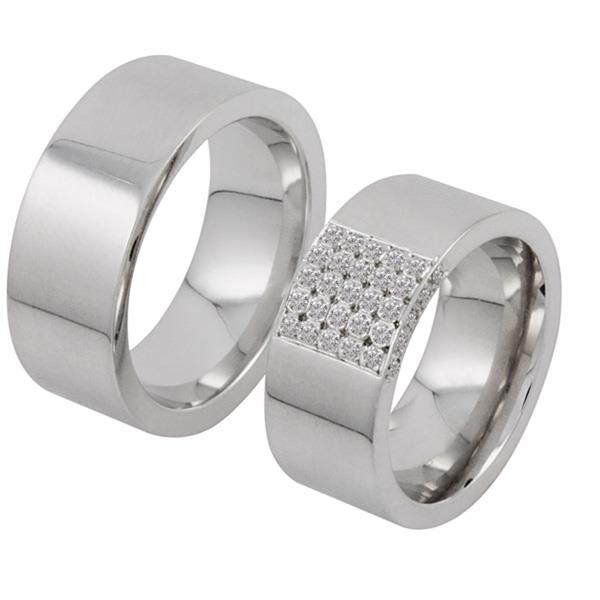 Обручальные кольца с бриллиантами из золота, артикул R-ТС des21