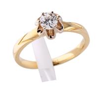 Помолвочное кольцо с бриллиантом 0,34 карат