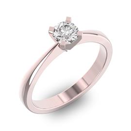 Помолвочное кольцо 1 бриллиантом 0,5 ct 4/5 из розового золота 585°, артикул R-D43737-3