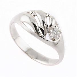 Помолвочное кольцо с бриллиантом 0,1 карат, артикул R-YZO0406