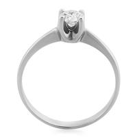 Помолвочное кольцо с 1 бриллиантом 0,30 ct 4/5 белое золото 585°