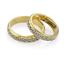 Эксклюзивное обручальное кольцо из золота 585 пробы, артикул R-G1019, цена 34 020,00 ₽