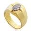 Мужское кольцо с 9 бриллиантами 0,28 ct 3/6 из желтого золота, артикул R-6461, цена 59 900,00 ₽