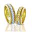 Эксклюзивные обручальные кольца парные из золота 585 пробы, артикул R-ТС 1566-1, цена 117 939,32 ₽