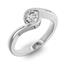 Помолвочное кольцо 1 бриллиантом 0,5 ct 4/5 из белого золота 585°, артикул R-D38248-2, цена 236 693,44 ₽