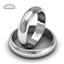 Обручальное кольцо классическое из белого золота, ширина 5 мм, артикул R-W255W, цена 30 892,40 ₽
