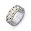 Обручальное кольцо из двухцветного золота 585 пробы, артикул R-СЕ006, цена 47 412,00 ₽