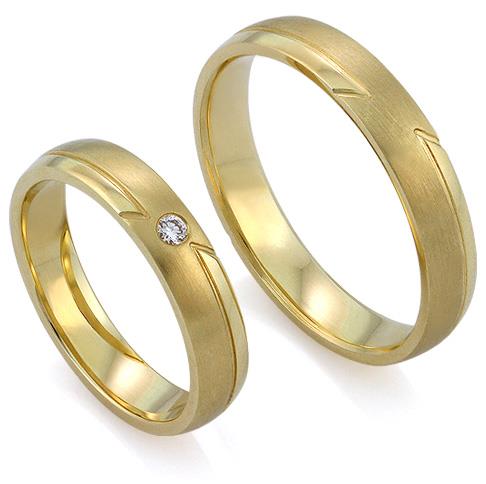 Обручальные кольца с бриллиантами из золота