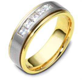 Обручальное кольцо с бриллиантами из золота 585 пробы с бриллиантами, серия "Diamond", артикул R-1568/001