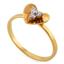 Кольцо с 3 бриллиантами  0,08 ct 4/4 из розового золота, артикул R-556-130, цена 14 500,00 ₽