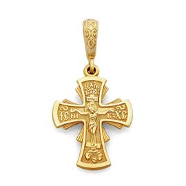 Крест нательный православный  Распятие  Иисуса Христа, артикул R-KRZ0502-1