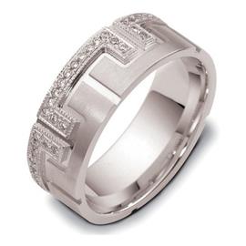 Обручальное кольцо с бриллиантами серии "Diamond" из золота 585 пробы, артикул R-2103