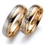 Обручальные кольца классические из белого и розового золота 585 пробы, артикул R-ТС 55-323-3, цена 69 633,45 ₽