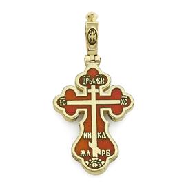 Крест православный с надписями Иисус Христос, Царь Славы, Спаси и сохрани, артикул R-РКо1602-1