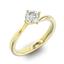 Помолвочное кольцо 1 бриллиантом 0,50 ct 4/5 из желтого золота 585°, артикул R-D36640-1, цена 223 609,12 ₽