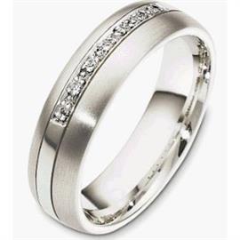 Обручальное кольцо с бриллиантами из золота 585 пробы, артикул R-2828-2
