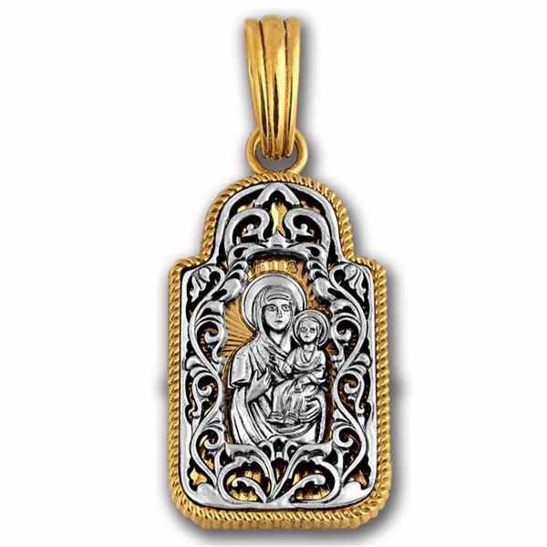 Образок нательный православный Смоленская икона Божией Матери