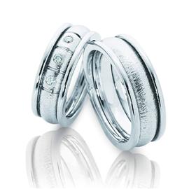 Обручальные кольца парные с бриллиантами серии "Twin set", артикул R-ТС 4265