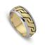 Обручальное кольцо из двухцветного золота 585 пробы, артикул R-ДК 037, цена 34 020,00 ₽