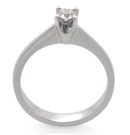 Кольцо с бриллиантом 0,30 ct 5/7 белое золото, артикул R-ЯК028