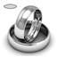 Обручальное кольцо классическое из белого золота, ширина 6 мм, комфортная посадка, артикул R-W665W, цена 31 700,00 ₽