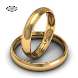 Обручальное кольцо из розового золота, ширина 4 мм, комфортная посадка, артикул R-W645R