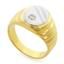 Кольцо с 1 бриллиантом 0,16 ct 4/5 из желтого и белого золота, артикул R-TRN02517-01, цена 39 900,00 ₽