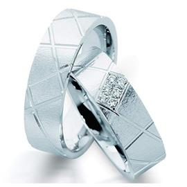 Обручальные кольца парные с бриллиантами серии "Twin set", артикул R-ТС 3260/001