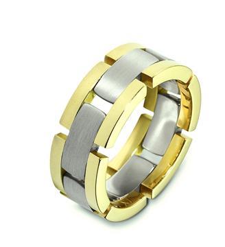 Эксклюзивное обручальное кольцо из золота 585 пробы, артикул R-A2494