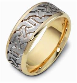 Эксклюзивное обручальное кольцо из золота 585 пробы, артикул R-C1864