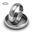 Обручальное кольцо из платины, ширина 5 мм, комфортная посадка, артикул R-W659Pt, цена 67 440,00 ₽