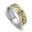 Обручальное кольцо из двухцветного золота 585 пробы, артикул R-ДК 019, цена 45 900,00 ₽
