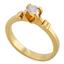 Помолвочное кольцо из желтого золота 585 пробы с 1 бриллиантом 0,19 карат , артикул R-НП 019-1, цена 19 926,00 ₽